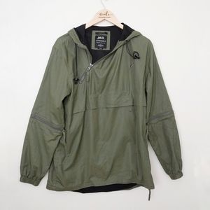Publish Green Utility Windbreaker Mesh Jacket